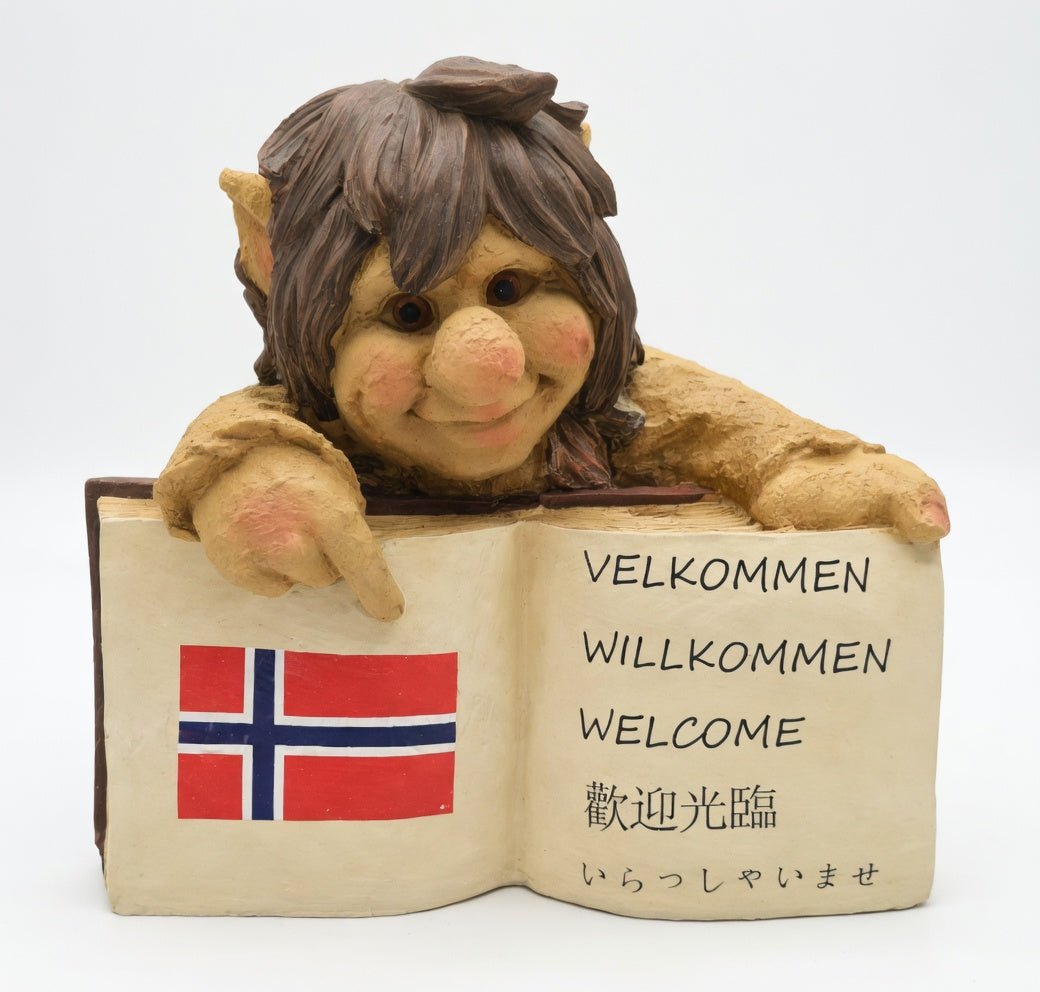 Troll velkommen 30cm høy - BØR BØRSONS BRUKTHANDEL