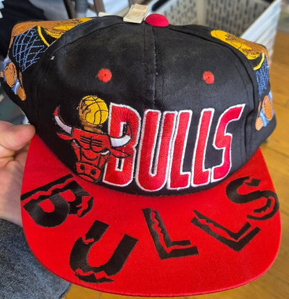 Vintage Chicago Bulls Snapback Cap - 90 - talls utgave - BØR BØRSONS BRUKTHANDEL