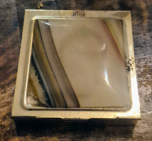 Vintage fyrstikketui med onyx - BØR BØRSONS BRUKTHANDEL