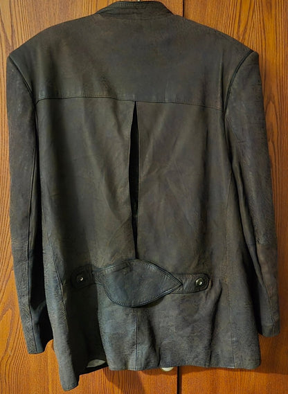 Vintage østerriksk/bayersk Trachten skinnjakke - BØR BØRSONS BRUKTHANDEL