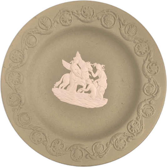 Wedgwood Jasperware Pin Dish (Salviegrønn) - BØR BØRSONS BRUKTHANDEL